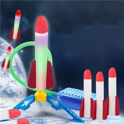 Thelau - Kids Rocket Toy Launcher - Schuimraket, luchtstraalraket, vliegend speelgoed voor buiten - 48 voet bereik - Geschikt voor kinderen vanaf 3 jaar