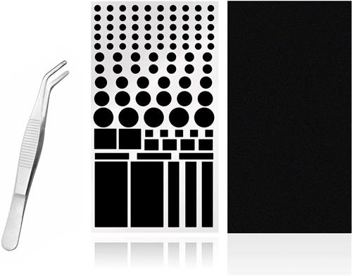 Thelau - Verduisteringsfolie voor Router, Dimbare Lichtdimmer Sticker, 2 Vellen, Led Black Out-folie