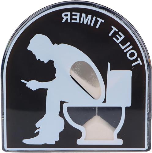 Thelau - 5 Minuten Toilettimer - Cadeaus voor Mannen - Creatieve Zandloper - Grappige Cadeaus voor Mannen - Praktische Geschenken voor Echtgenoot en Papa - Verjaardag - Valentijnsdag