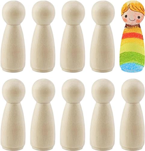 Thelau - DIY Decoratiefiguren van Hout voor Bruiloften en Feestdagen - 10 stuks, personaliseerbaar