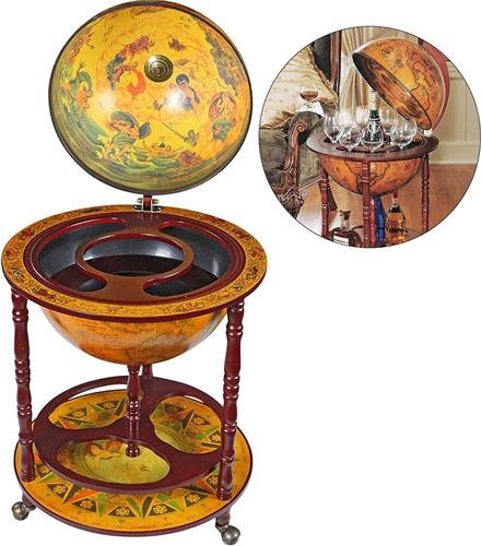 DailySupplies® Globebar - Wereldbol bar - Whiskey Set - Bijzettafel - Authentiek