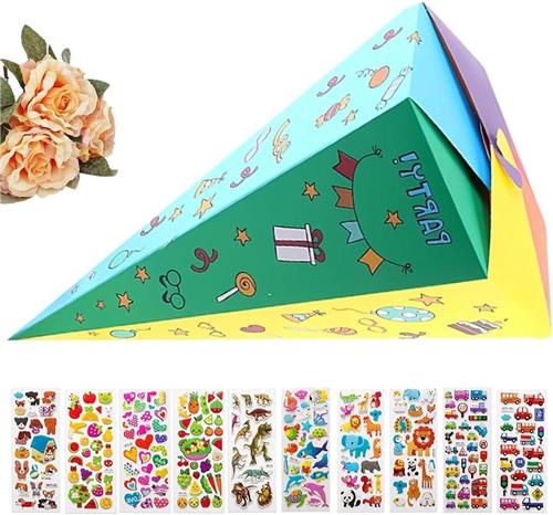 Thelau - Schoolkegels Set met Decoratieve Stickers voor Kinderen - Knutselset Kleuterschool