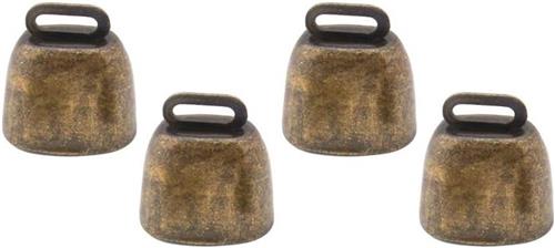 Thelau - Huisdier koperen klokken boerderij dierenbel anti-verlies bellen DIY klokken - 4 stuks brons