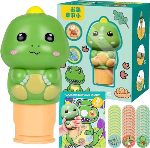 Thelau - Dino stickers en stempel set voor kinderen van 2-6 jaar - stickerboek met dinosaurus thema