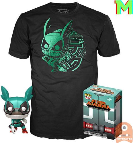 Funko Pop! & Tshirt Box: My Hero Academia - Deku with Helmet (Size M)