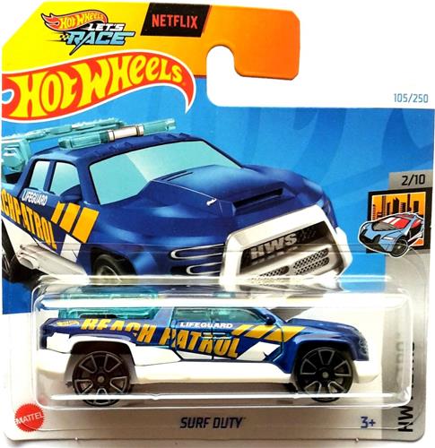 HOT WHEELS SURF DUTY105/250 1:64 BLUE HW METRO 2/10