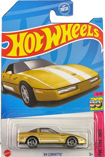 HOT WHEELS '84 CORVETTE GOLD 74/250 1:64 HW THE '80 6/10