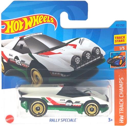 HOT WHEELS RALLY SPECIALE GREEN/WHITE 40/250 1:64 HW TRACK CHAMPS 1/5
