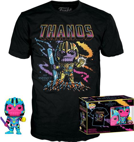 Funko Pop! & Tee Box: Marvel The Avengers - Thanos Blacklight #909 (XL)