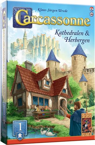 999 Games - Carcassonne: Kathedralen & Herbergen - Uitbreiding 1 - Nieuwe Versie