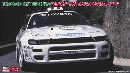 Hasegawa - 1/24 TOYOTA CELICA TURBO 4WD GRIFONE 94 CORSE 20673 (3/24) * - modelbouwsets, hobbybouwspeelgoed voor kinderen, modelverf en accessoires