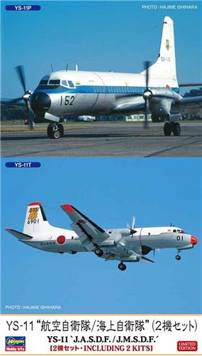 Hasegawa - 1/144 YS-11 J.A.S.D.F./ J.M.S.D.F SET OF 2X 10864 (1/25) * - modelbouwsets, hobbybouwspeelgoed voor kinderen, modelverf en accessoires