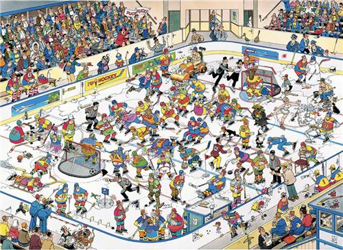 Ice Hockey - Jan van Haasteren - puzzel van 1000 stukjes