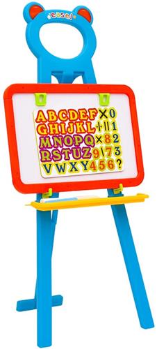 vidaXL Kinderezel - Krijtbord en Whiteboard 2-in-1 Leerset - Leersets - Kinderleerset - Kinderleersets