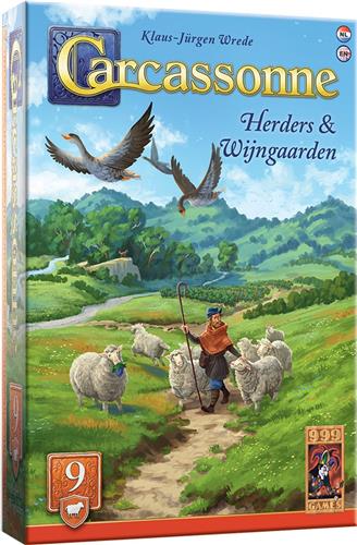 999 Games - Carcassonne: Herders & Wijngaarden - Uitbreiding 9 - Nieuwe Versie