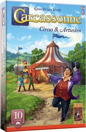 999 Games - Carcassonne: Circus & Artiesten - Uitbreiding 10 - Nieuwe Versie