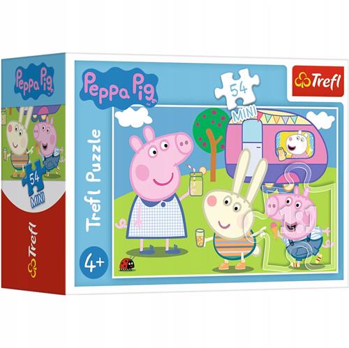 Puzzel 54 mini Vrolijke dag met Peppa Big 4 TREFL - Puzzle 54 mini Wesoy dzie winki Peppy 4 TREFL