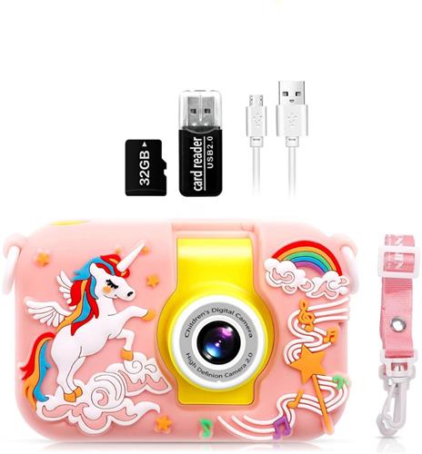 Kinder Camera - Digitale Kindercamera - Kids Camera - Roze Eenhoorn