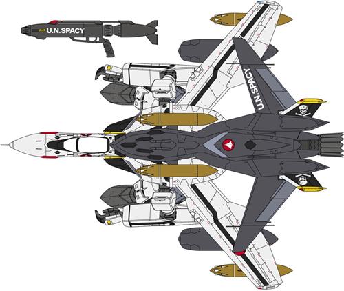 Hasegawa - 1/72 VF-0S GERWALK W/GHOST MACROSS ZERO 65889 (2/25) * - modelbouwsets, hobbybouwspeelgoed voor kinderen, modelverf en accessoires