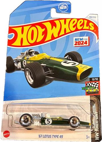HOT WHEELS LOTUS '67 TYPE 49 RACING GREEN 188/250 (1:64) HW RACE DAY 8/10