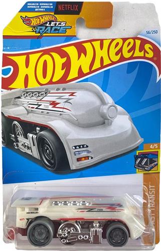 HOT WHEELS WEST COAST FLYER WHITE 56/250 (1:64) HW FAST TRANSIT 4/5