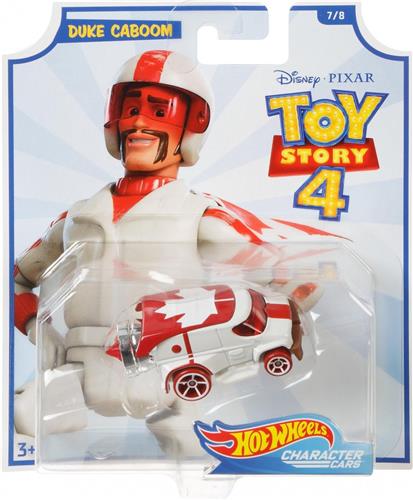 Hot Wheels Toy Story Auto Duke Caboom 6,5 Cm Wit/rood