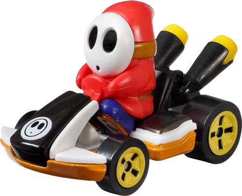 Hot wheels super mario kart voertuig Shy guy