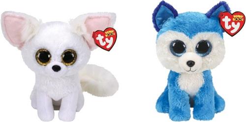Ty - Knuffel - Beanie Boo's - Phoenix Fox & Prince Husky