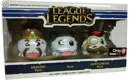 Funko Pop! Games: League of Legends - Poro 3-Pack (Draven: Poro, Poro, Gentleman: Poro) [7.5/10]