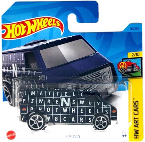 HOT WHEELS 70s VAN 16/250 (1:64) HW ART CARS 2/10