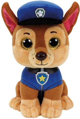 Ty - PAW Patrol - Knuffel - Chase - Pluche - Glitter Ogen - 15 cm
