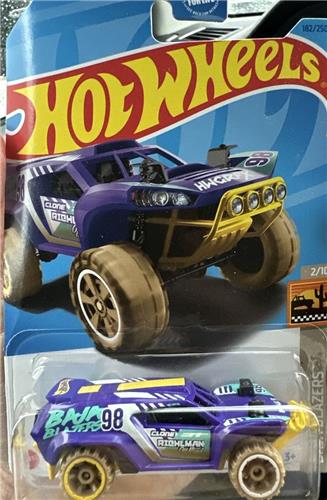 HOT WHEELS DUNE CRUSHER 182/250 1:64 BLUE HW BAJA BLAZERS 2/10