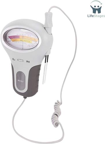 LifeStages - Zwembad Tester - 2 In 1 Draagbare Digitale PH Van De Waterkwaliteit En Chlorinetestmeter Voor De Analyse Van De Waterkwaliteit Van Het Zwemwater Gemakkelijk Te Gebruiken