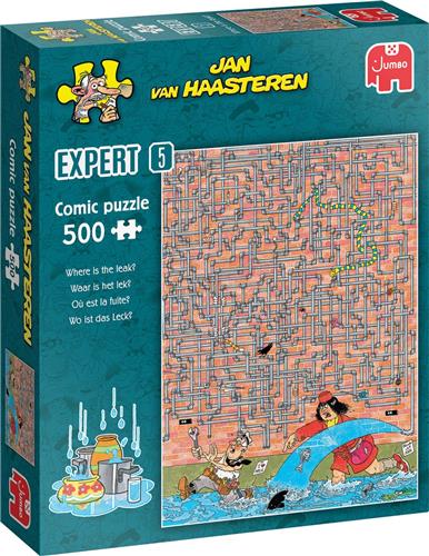 Jan van Haasteren Expert 5 - Waar is het lek? (500 stukjes), 12Y+