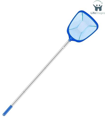 LifeStages - Schepnet Zwembad - Vijvernet Met Telescopische Paal - Zwembadreiniging - Diep Schepnet Voor Fijnmazig Zwembad - Fijnmazig Voor Zwemmen - Spa's - Zwembaden En Vijvers