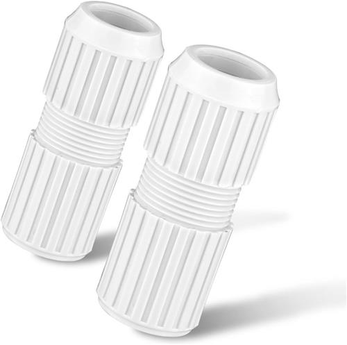 TheLau - Pool Pole Cam Locks 2-Pack - Wit - Zwembad Telescopische Pole Lock - Universele Verlengpaal - Reparatie & Bevestiging