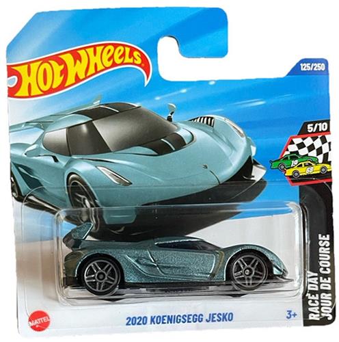 HOT WHEELS 2020 KOENINGSEGG JESCO METALIC BLUE 125/250 HW RACE DAY 5/10 1:64 SHORT CART 2025