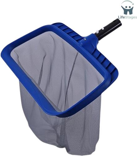 LifeStages - Schepnet Zwembad - Met Stabiel Frame - Zeer Efficiënt Zwembadnet Met Gemakkelijk Te Schoppen Aan De Randen