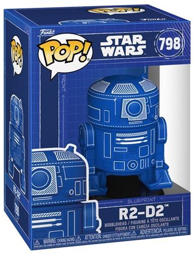 Star Wars R2-D2 (Blueprint) vinylfiguur 798 Unisex Funko Pop! - Neutraal - Standard