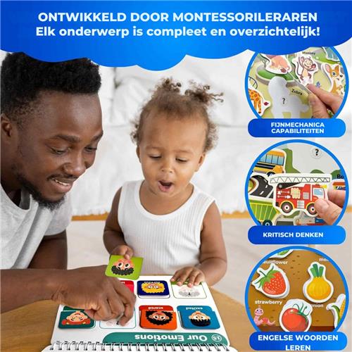 LifeStages - Montessori Activiteitenboek - Montessori Speelgoedpersboek Voor 3-4 Jaar - 15 Educatieve Activiteiten - Leeractiviteiten Voor Kleuters 3-5 Jaar - Activiteiten Voor Kinderen In Vliegtuigen En Auto's 5-6 Jaar