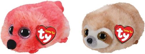 Ty - Knuffel - Teeny Ty's - Gilda Flamingo & Dangler Sloth