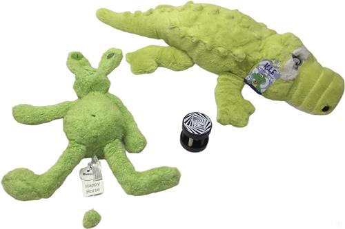 Happy horse muziekdoos konijn 48 cm / pluche knuffel Krokodil 65 cm / baby rammelaar kraam cadeau kraampakket