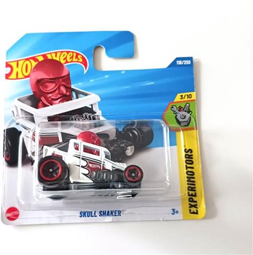 HOT WHEELS SKULL SHAKER WHITE RED HEAD 118/250 HW EXPERIMOTORS 3/10 1:64 SHORT CART 2025