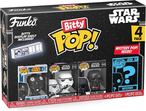 Funko Pop! Star Wars 4-Pack Serie 4  Drath Vader 509  Stormtrooper 510  The Fighter Pilot 5 + Mystery