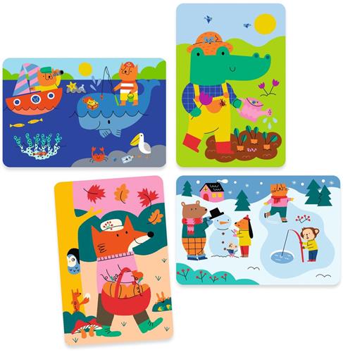 Djeco LES PETITS CADEAUX DES PETITS - COLORIAGE 4 saisons.