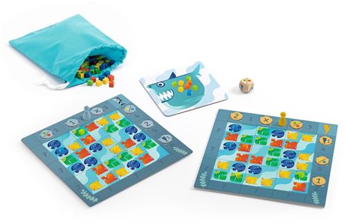 Djeco spel Fish'n Shark - strategiespel voor kinderen.