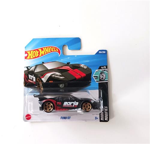 HOT WHEELS FORD GT BLACK BORLA EXHAUST 159/250 HW MODIFIED 4/5 1:64 SHORT CARD 2025