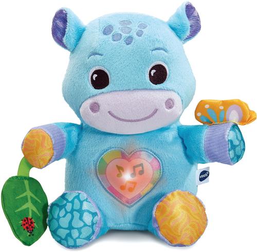 VTech Baby THÉO, MON HIPPO CALIN, 0,25 jaar, Batterijen vereist, AAA, Stof/Weefsel, Blauw