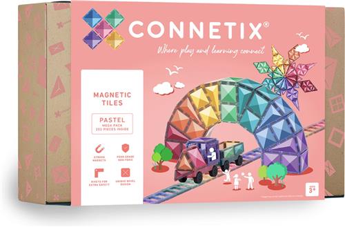 CONNETIX - Magnetisch Tegels - Pastel Mega-Pakket - 202 Stuks
