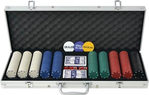 Poker Set - 500 Chips - Aluminium